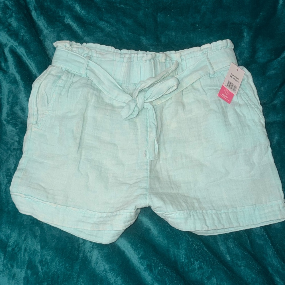 Simply Southern High Waist Light Blue Shorts